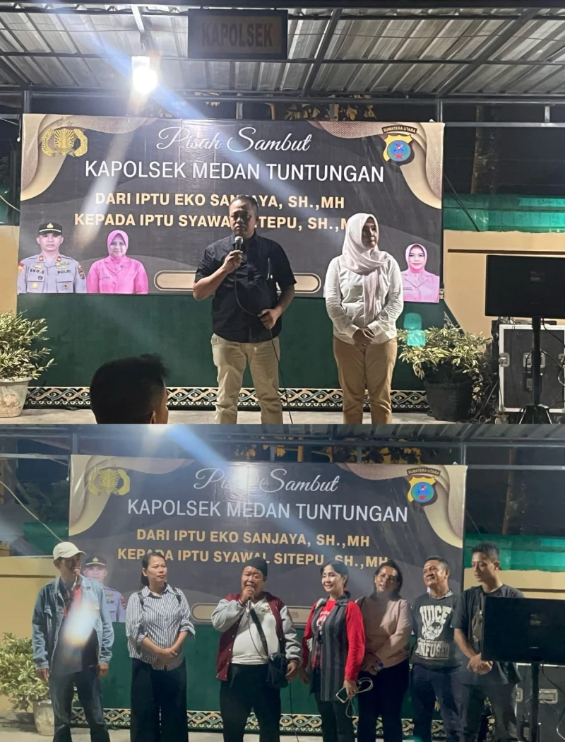 Tongkat Komando Polsek Medan Tuntungan Berpindah: Iptu Syawal Sitepu Resmi Gantikan Iptu Eko Sanjaya - TajamNews