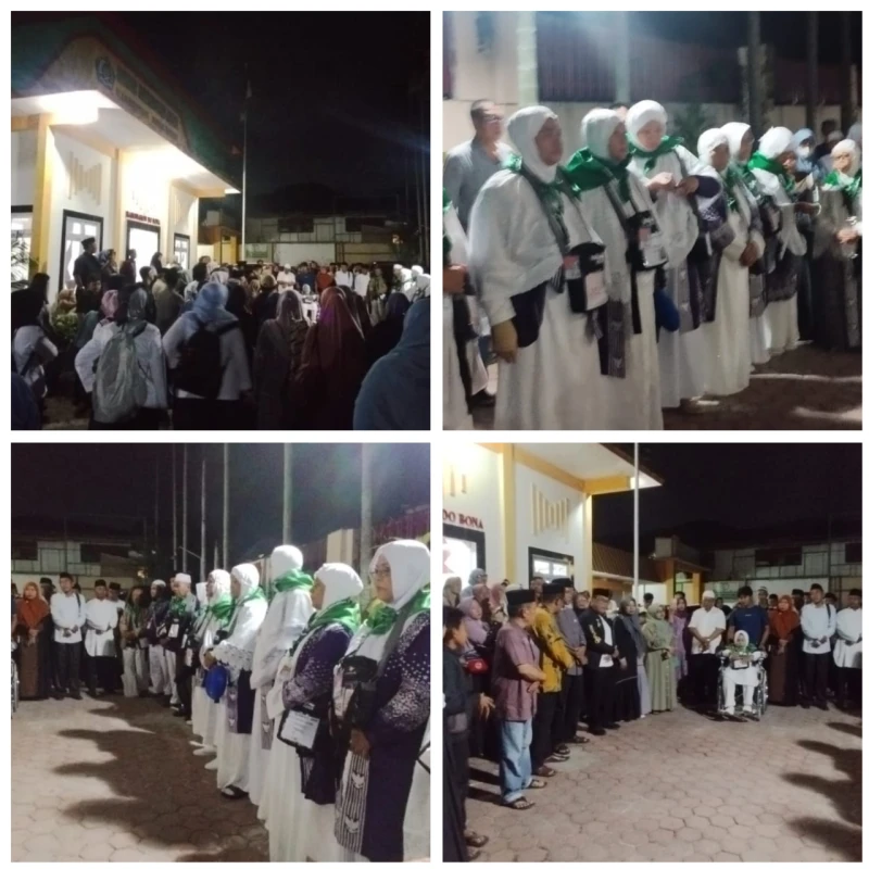 Jemaah Haji Kabupaten Simalungun Kloter 15  KNO Akan Diberangkatkan Menuju Mekah - TajamNews