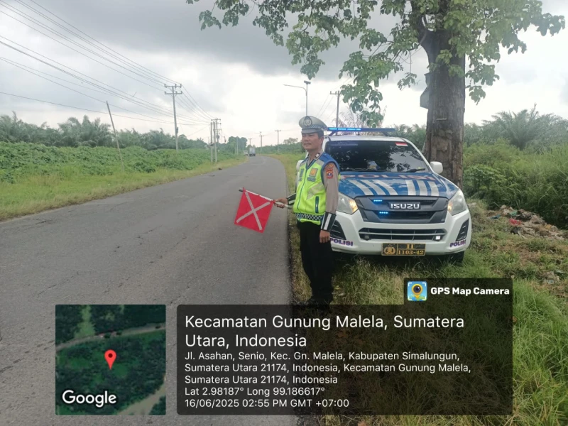 Sat Lantas Polres Simalungun Intensifkan Blue Light Patrol Jelang HUT Bhayangkara ke-79 - www.tajamnews.co.id