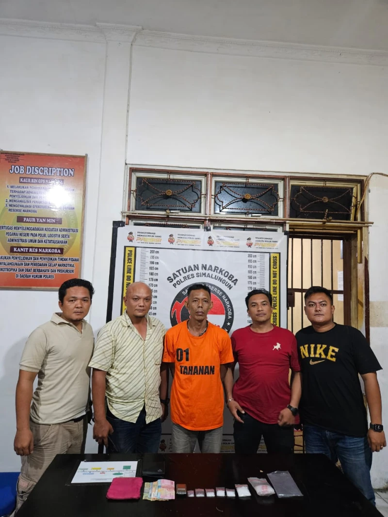Polsek Tanah Jawa Berhasil Amankan Tersangka Penyalahgunaan Narkoba dengan Barang Bukti 32 Gram Sabu - www.tajamnews.co.id
