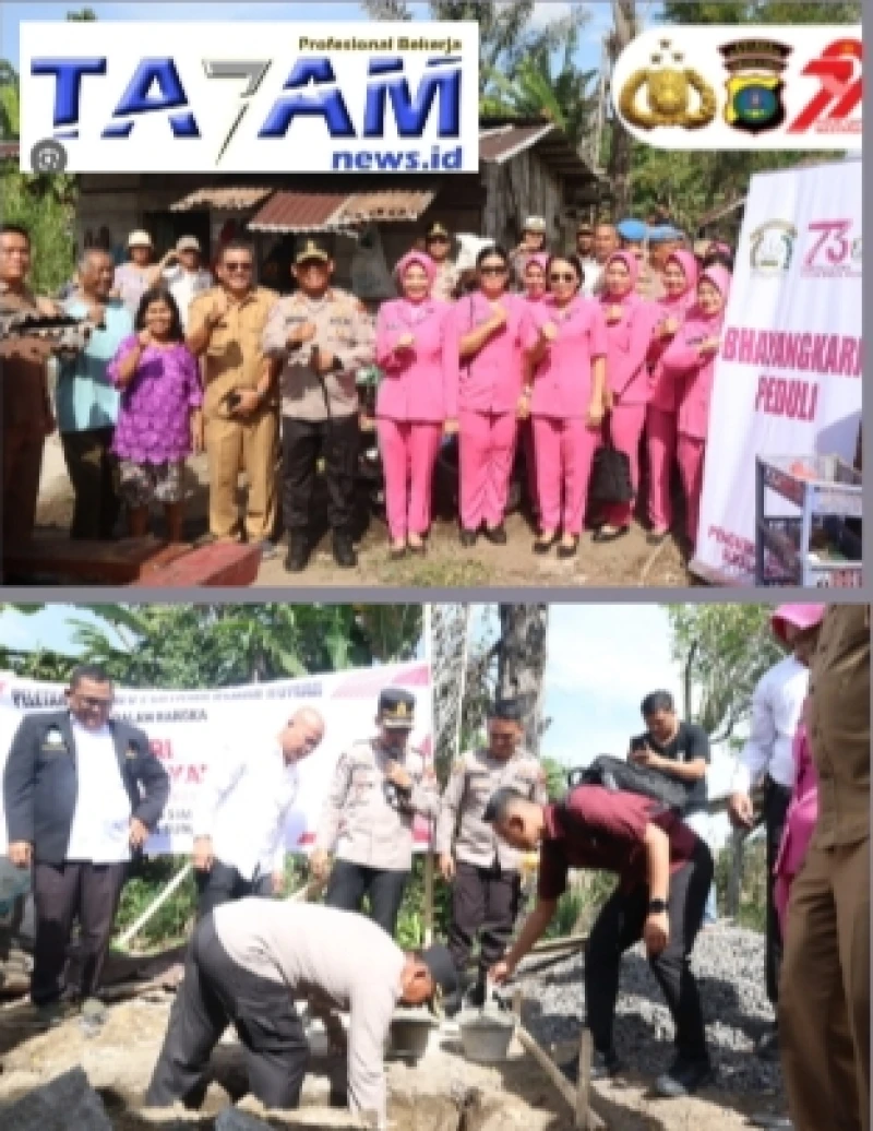 Air Mata Kebahagiaan Pasangan Lansia: Polres Simalungun Wujudkan Impian Rumah Layak Huni - www.tajamnews.co.id