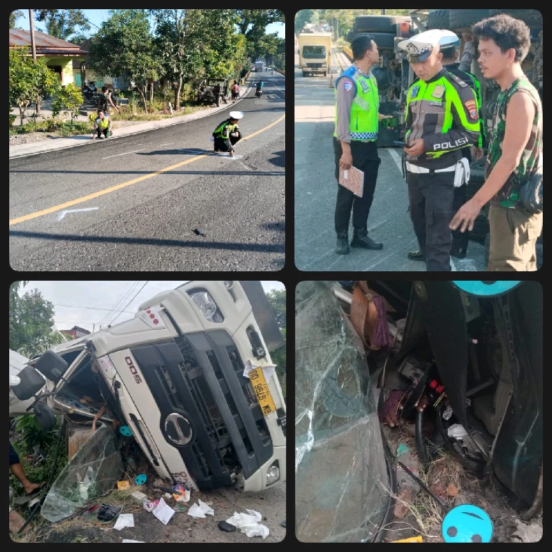 Tabrakan Beruntun di jln lintas Siantar - Parapat Tikungan Dolok Tomuan Merengut  nyawa Rudi Hartono. - TajamNews