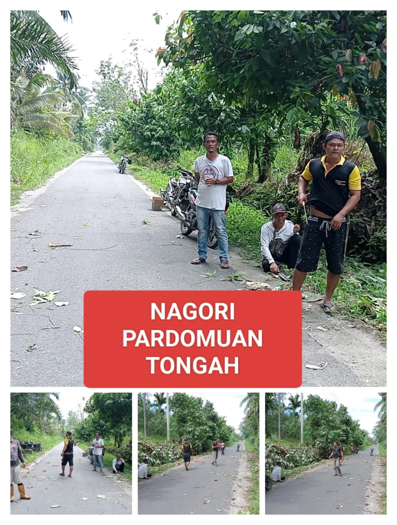 *Semangat Gotong Royong Hidup di Nagori Pardomuan Tongah, Silou Kahean* - TajamNews