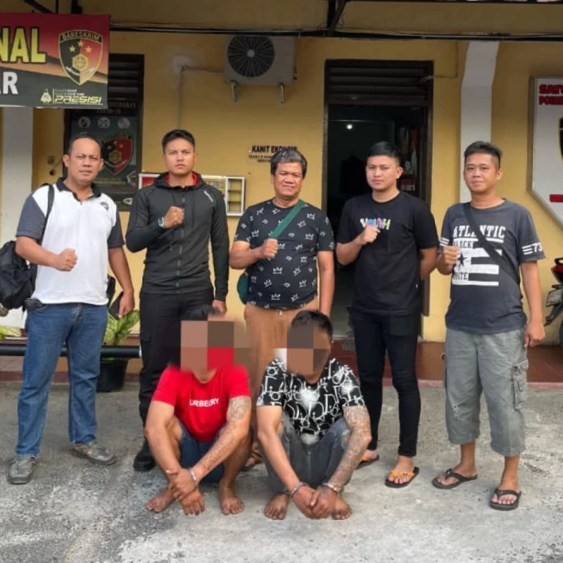 2 Curanmor Di Ringkus Sat Reskrim Polres Pematangsiantar Di Jl.Sisingamangaraja - TajamNews
