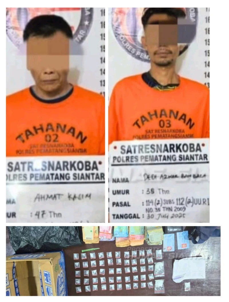 Sat Resnarkoba Polres Siantar Grebek GG.Cumi Cumi Amankan 2 Orang Pengedar Narkoba Beserta  54 Paket Sabu - TajamNews