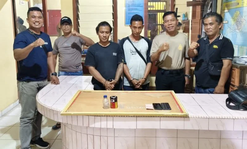 Polsek Bangun Ringkus Dua Pengedar Sabu Di Lokasi Yang Berbeda - TajamNews