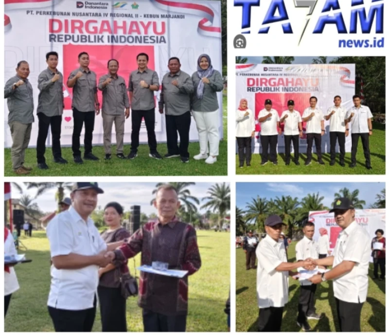 *PERAYAAN HUT RI KE 80 DI PERKEBUNAN UNIT KEBUN MARJANDI BERLANGSUNG DENGAN HIKMAD* - www.tajamnews.co.id