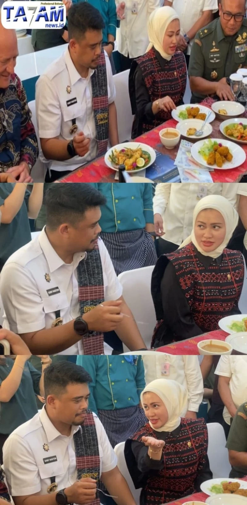 Gubernur Sumut & Ketua DPRD Sumut Santap Bareng di PIISU 2025 Sekaligus Umumkan Insentif Pajak untuk Pelaku Usaha - www.tajamnews.co.id