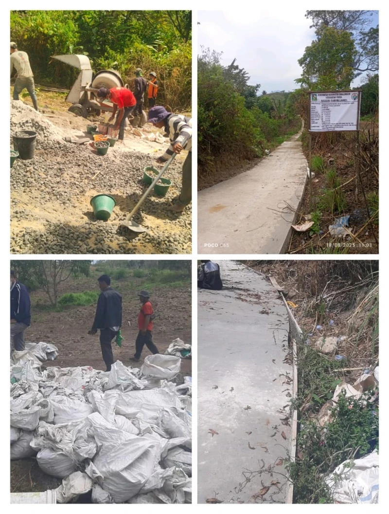 *Pekerjaan Jalan Di Nagori Saribu Jandi Tidak Sesuai Dengan RAB* - www.tajamnews.co.id