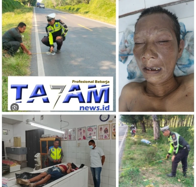 Sat Lantas Simalungun Cari Keluarga Korban Tabrak Lari: Wanita Tanpa Identitas Meninggal di Jalan Umum Nagori Dolok Kahean - www.tajamnews.co.id
