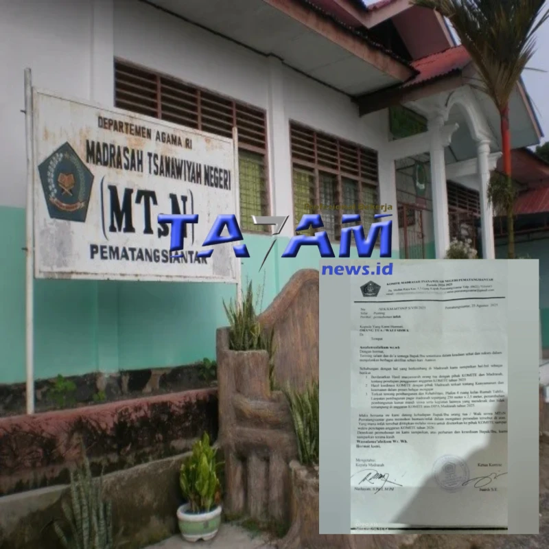 Dugaan Pungli Berkedok Infak Wajib Rp.20.000 di MTsN Pematangsiantar Tuai Pro-Kontra Orang Tua Siswa - www.tajamnews.co.id