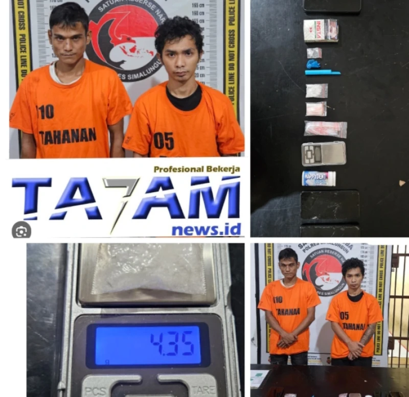 Sat Narkoba Polres Simalungun Kembali Bekuk Pengedar Sabu dengan barbut 4,98 Gram Sabu - www.tajamnews.co.id