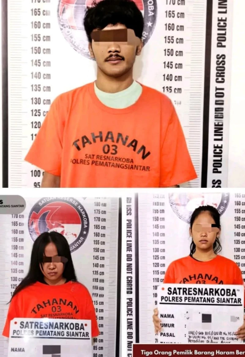 Tiga Orang Pemilik Barang Haram Berhasil Di Ciduk Sat Narkoba Polres Pematangsiantar - www.tajamnews.co.id