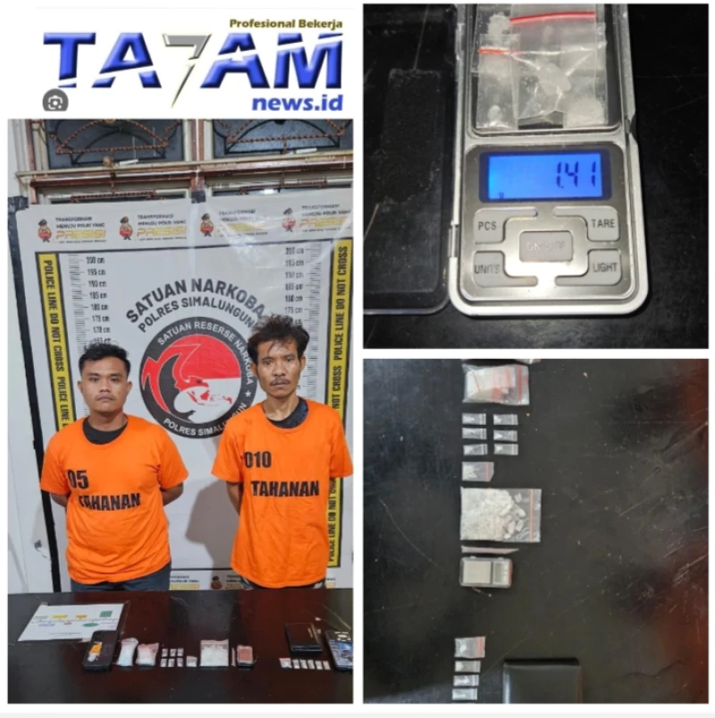 Sabu-sabu 35,25 Gram Berhasil di Bongkar Sat Narkoba Polres Simalungun dari Bandar dan jaringannya - www.tajamnews.co.id