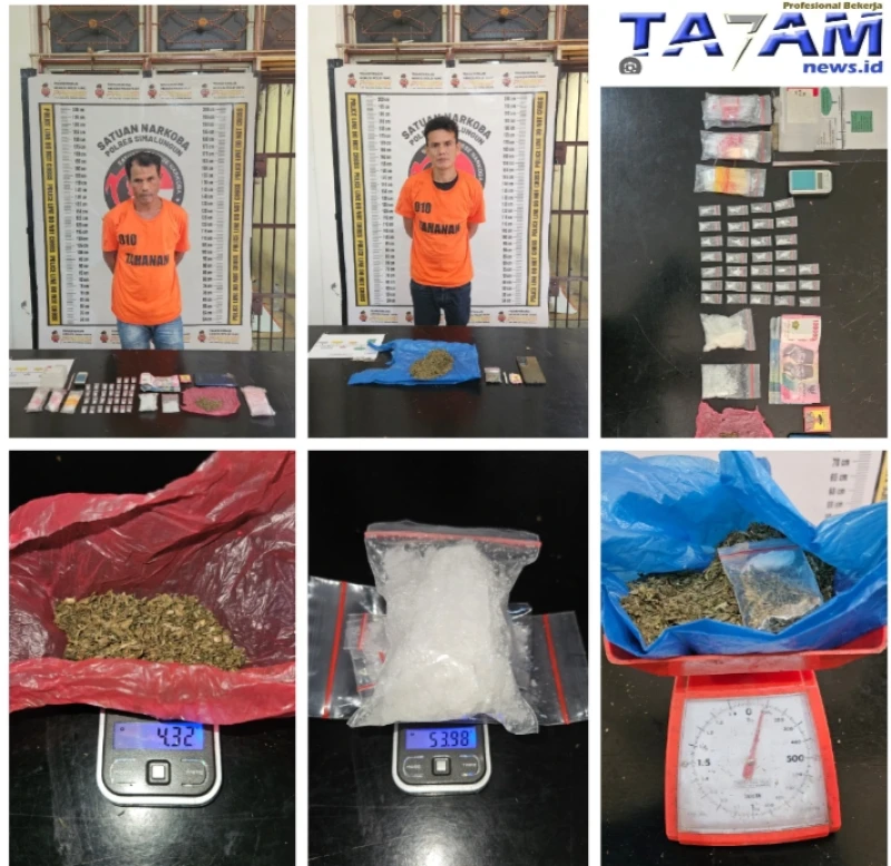 Lagi - lagi Sat narkoba Polres Simalungun  Bekuk Bandar Narkoba, Sita 159 Gram Sabu-Ganja - www.tajamnews.co.id