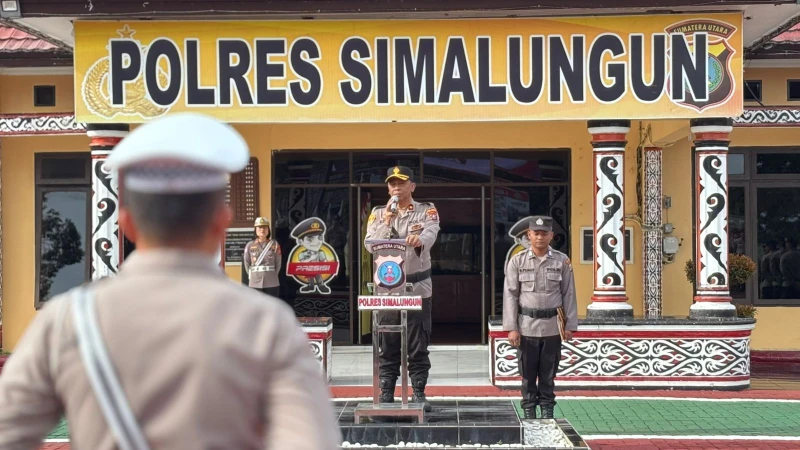 Wakapolres Simalungun Pimpin Upacara Hari Kesadaran Nasional, Tegas Soal Sanksi Narkoba - www.tajamnews.co.id