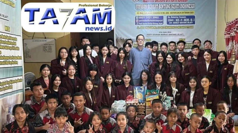 HIMA IT&B Tebar Kepedulian Dengan Sambangi Panti Asuhan Berkat Bintang Sejati - www.tajamnews.co.id