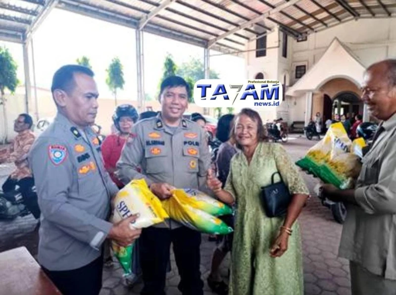 Polda Sumut Dorong Stabilitas Harga dengan Gerakan Pangan Murah di GBKP Runggun Bangun Mulia - TajamNews