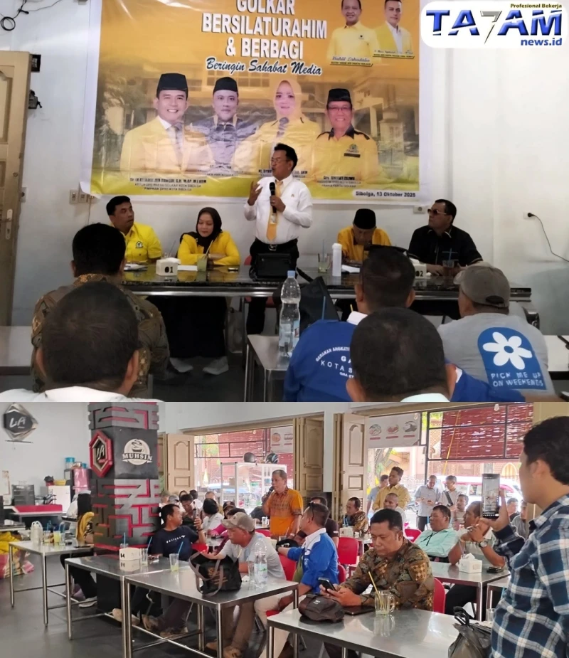 Silaturahmi Golkar Sibolga dengan Media: Politik Humanis dan Komunikasi Tanpa Sekat - TajamNews