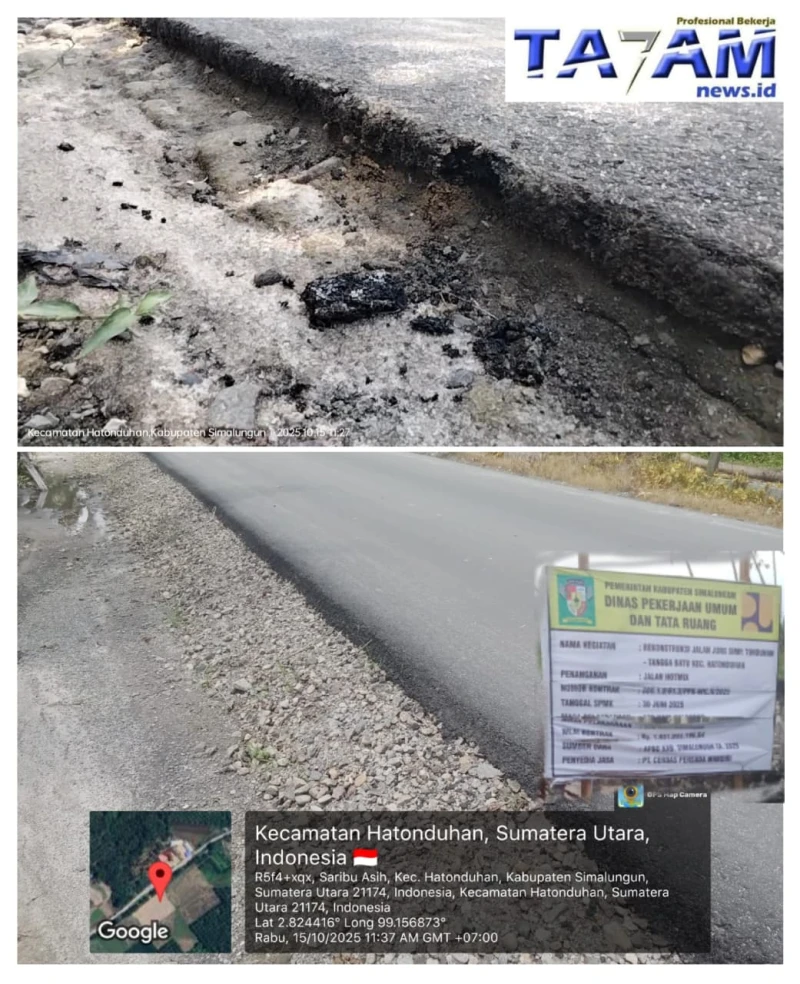 Lapor KPK Dan Kejagung! Satker PUTR Simalungun Diduga ’Colong Basecourse’ Proyek 1.9 M. - www.tajamnews.co.id