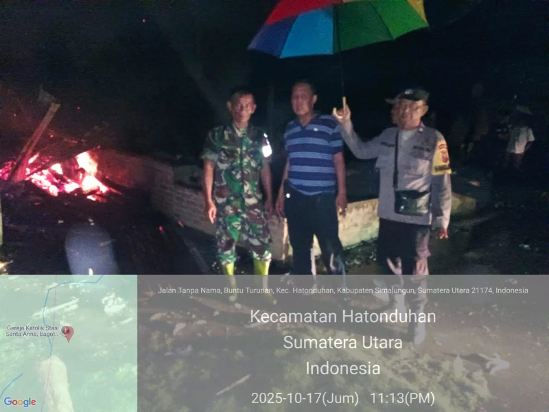 Dalam Hitungan Jam, tim Polsek tanah berhasil bekuk pelaku pembakaran rumah. - www.tajamnews.co.id