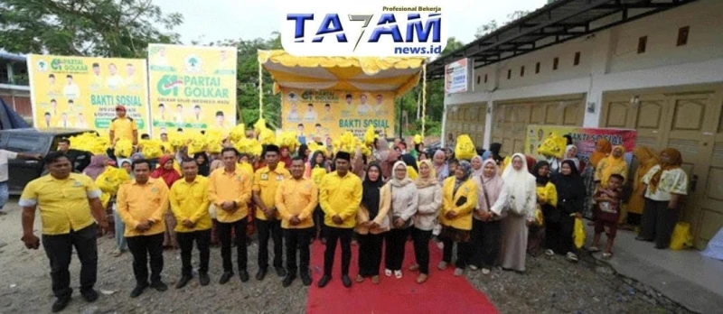 Menelisik Motif di Balik Aksi Sosial DPD Partai Golongan Karya Kabupaten Padang Lawas: Amal Politik atau Politik Amal ? - TajamNews