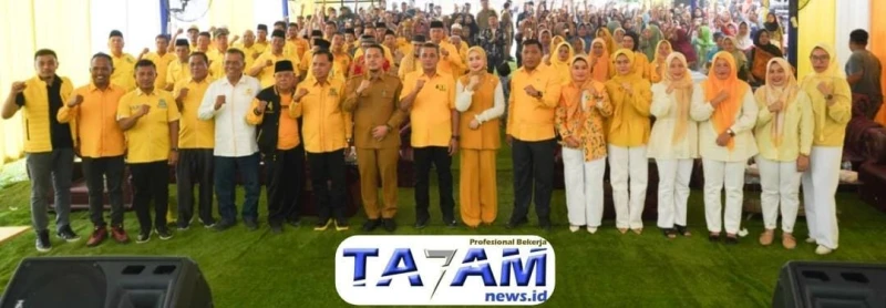 Momentum HUT Jadi Ajang Konsolidasi: Golkar Paluta Gerakkan Mesin Partai Lewat Aksi Sosial - TajamNews