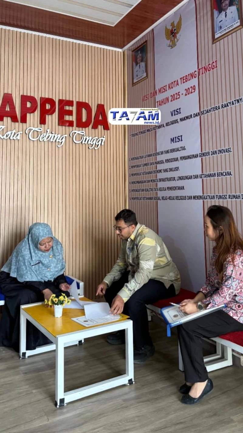 Menelisik Sinergi Data dan Ruang: Upaya Kantah Tebing Tinggi dan Bappeda Cegah Tumpang Tindih Lahan Pembangunan - www.tajamnews.co.id