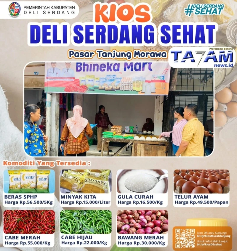 Strategi Anti Inflasi: Benarkah Kios Deli Serdang Sehat Mampu Redam Lonjakan Harga Pangan ? - www.tajamnews.co.id
