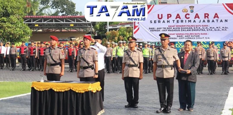 Pergantian Strategis di Polres Batu Bara: Evaluasi Kinerja dan Dinamika Penegakan Hukum di Balik Sertijab Kasat Reskrim dan Kasat Binmas - www.tajamnews.co.id