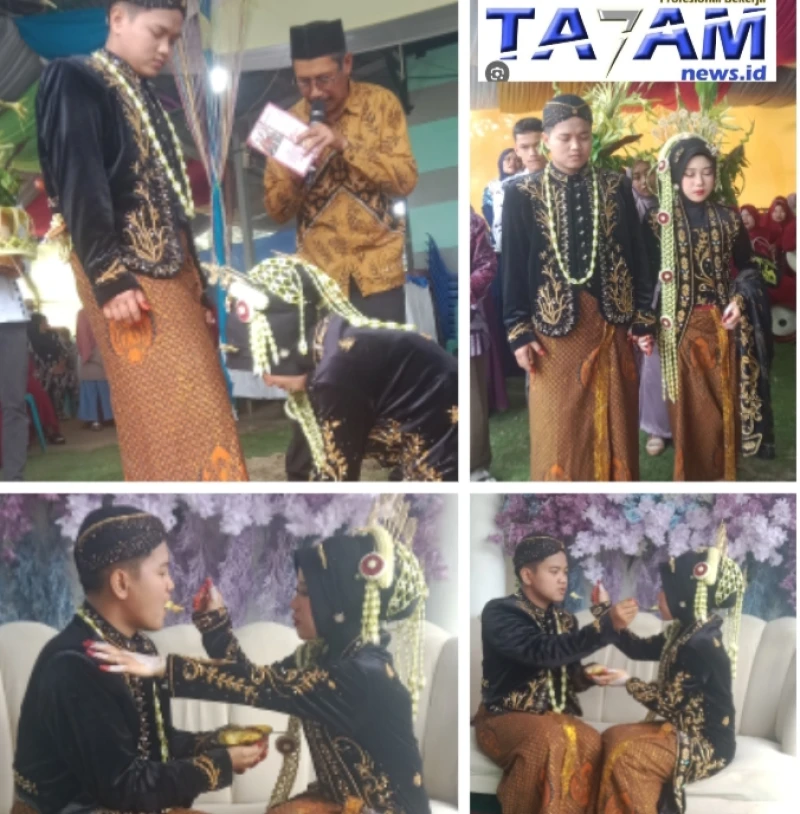 Tradisi adat jawa Temoken Manten Di Perkawinan Pipit dan Abu Merupakan Simbol kebudayaan - TajamNews