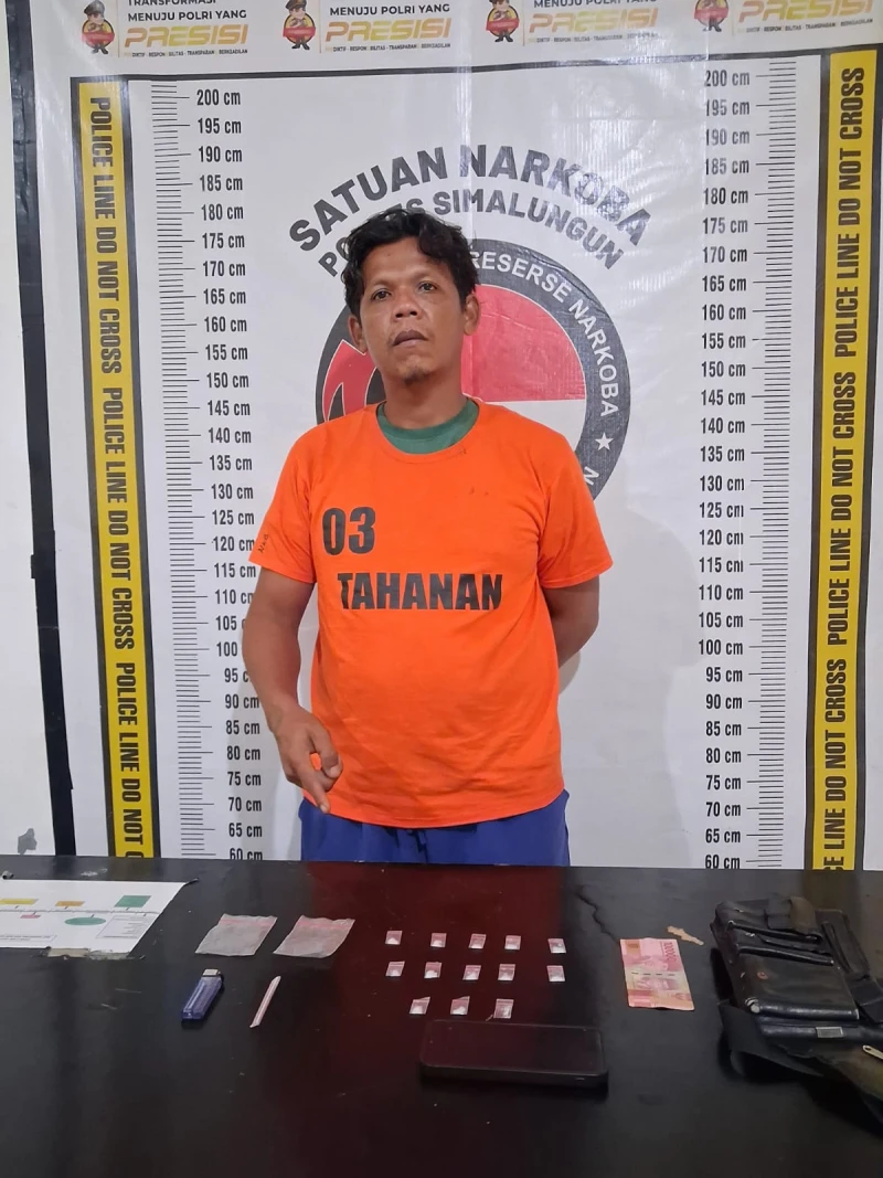 Tak Berkutik! Sat Narkoba Polres Simalungun Berhasil Bekuk Pengedar Sabu, Amankan 2,69 Gram Barang Bukti - www.tajamnews.co.id
