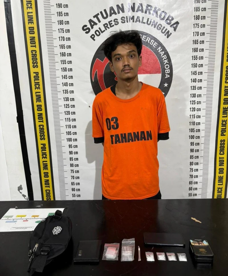 Sat Narkoba Polres Simalungun kembali Berhasil Sikat Bandar Sabu 6,27 Gram - www.tajamnews.co.id