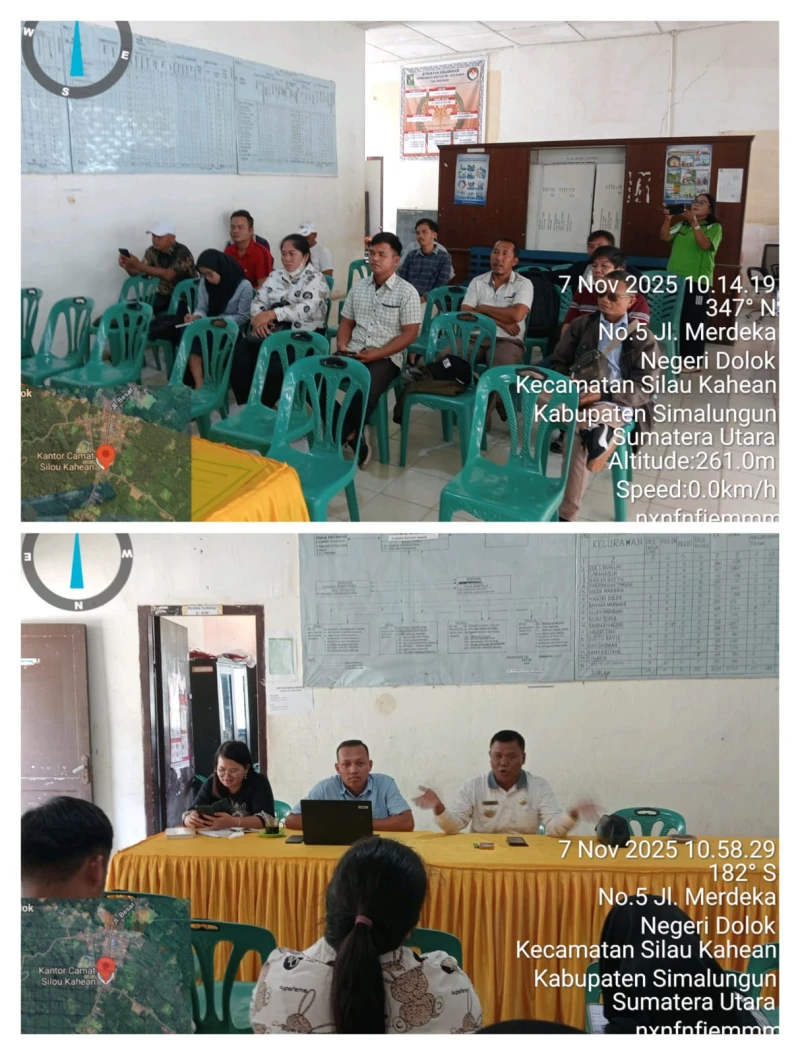 Rapat Kordinasi Percepatan Pembangunan Gerai Fisik KMP di Kec.Silou Kahean - www.tajamnews.co.id