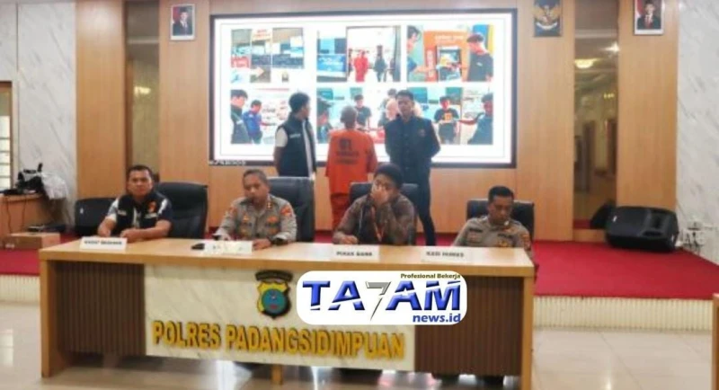 Polres Padang Sidimpuan Amankan Residivis Lintas Provinsi Pengganjal ATM dengan Tusuk Gigi - www.tajamnews.co.id