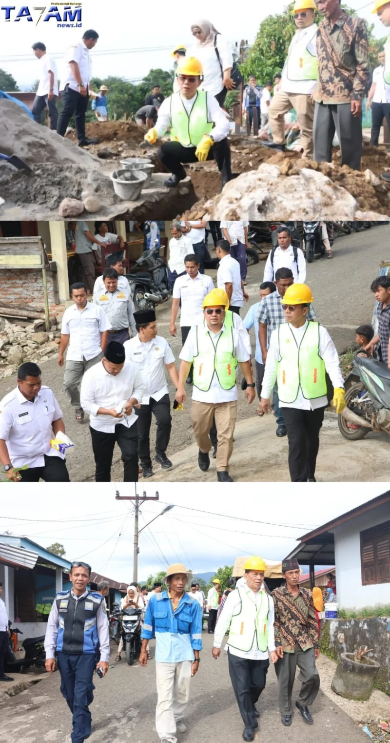 Bupati Tapsel Laksanakan Peletakan Batu Pertama Program Rumah Layak Huni Untuk 50 KK - www.tajamnews.co.id