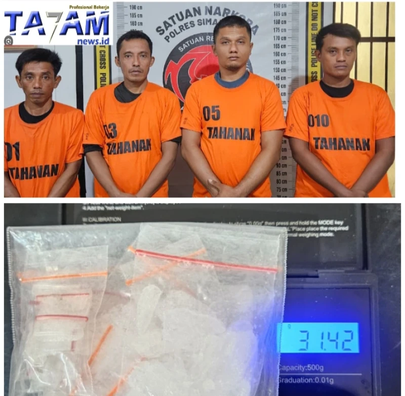 Bandar Narkoba Mulai Kucar-Kacir, Sat Narkoba Polres Simalungun Ringkus Jaringan Licin dan Sita 37 Gram Sabu - www.tajamnews.co.id