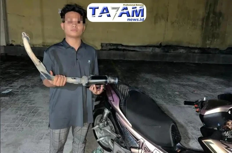 Polres Siantar Tindak 3 Sepeda Motor Dengan Knalpot Brong Saat Patroli di Pusat Kota - www.tajamnews.co.id