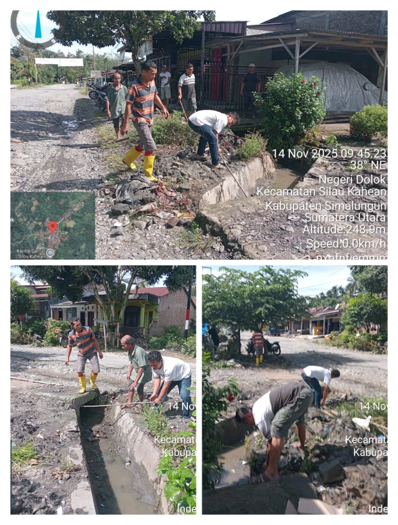 Gotong Royong Jum’at Bersih di Nagori Dolok, Pangulu Ambil Sikap Positif untuk Lingkungan Lebih Baik - www.tajamnews.co.id
