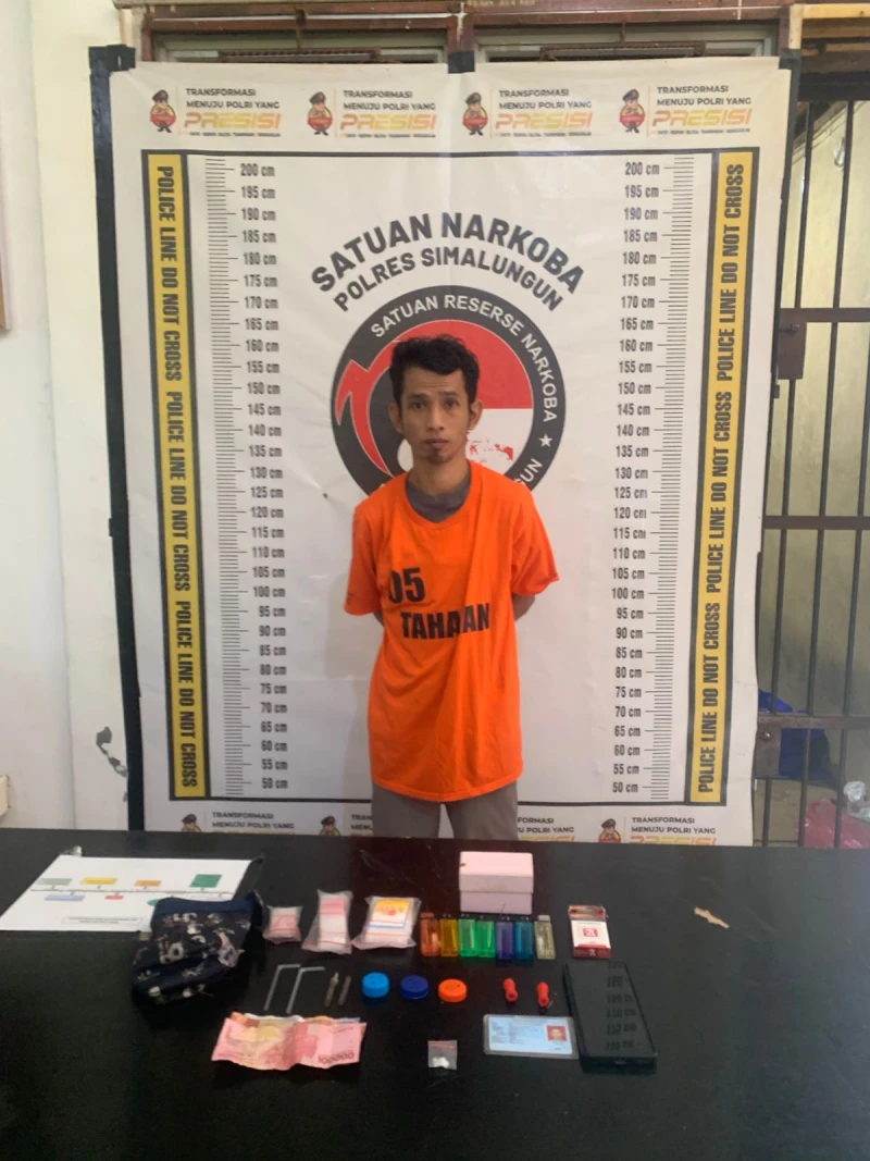 Polsek Bosar Maligas Gagalkan Transaksi Narkoba di Perumahan Ujung Padang - www.tajamnews.co.id