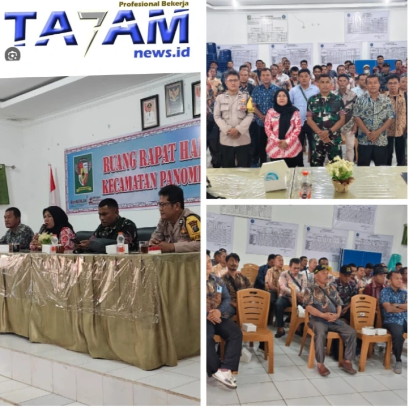 CAMAT PANOMBEAN PANEI LAKUKAN SOSIALISASI  DALAM MEWUJUDKAN KEAMANAN DAN KETERTIBAN LINGKUNGAN - TajamNews