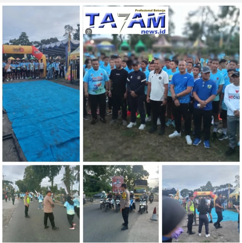 500 Pelari Ramaikan Fun Run Simalungun! Bupati Lepas Peserta, Polsek Bangun Amankan hingga Finish - TajamNews