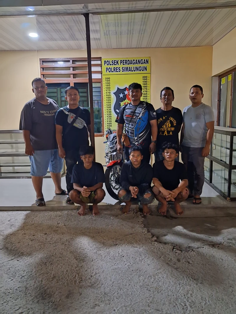 Geng Remaja Gasak Motor CBR Korban yang Dianiaya, Tiga Pelaku Berhasil Diringkus Polsek Perdagangan - TajamNews