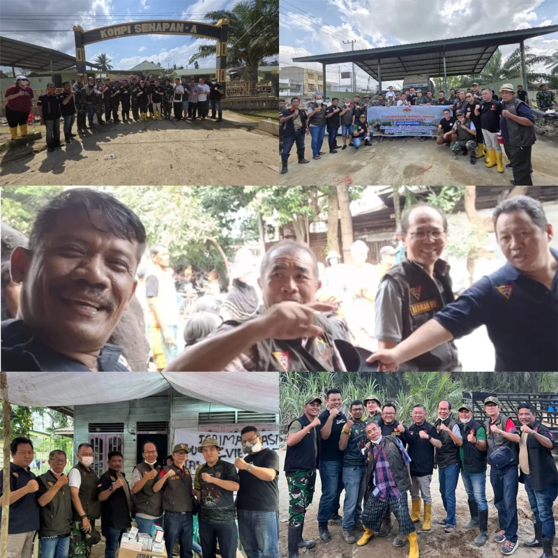 TKN Kompas Nusantara, KISS dan Bankom Naga Karimata Buktikan Kepedulian Terhadap Warga Terdampak Banjir di Kuala Simpang - www.tajamnews.co.id