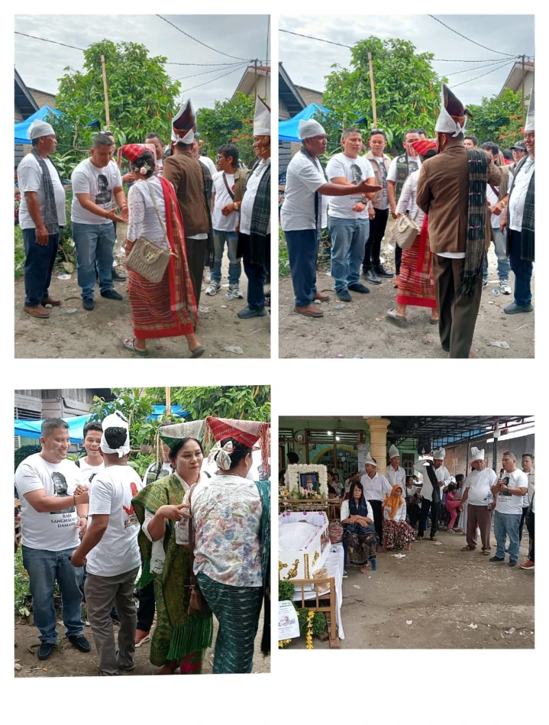 *Ketua Harian TDBP Siantar Simalungun Rado Damanik Hadiri Acara Duka di Silou Kahean* - www.tajamnews.co.id