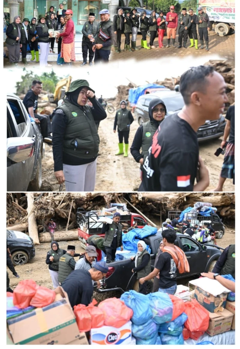 Peduli Saudara Terkena Musibah : Perwis Simalungun Dan Relawan Salurkan Bantuan Di Provinsi Aceh - www.tajamnews.co.id