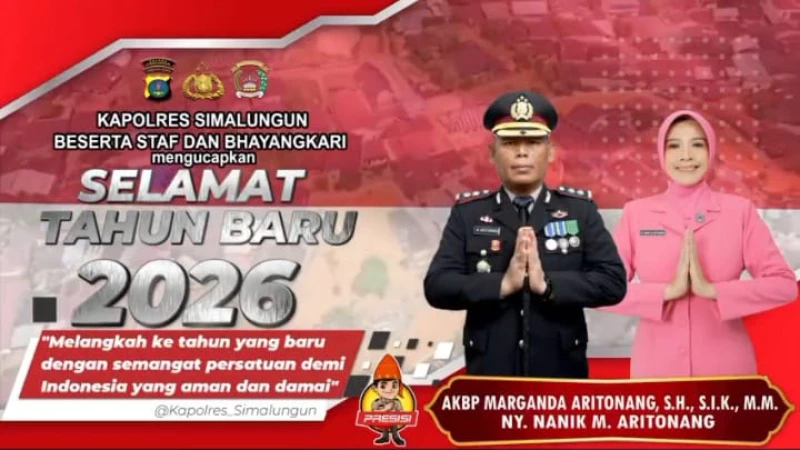 Kapolres Simalungun Ajak Warga Jaga Persatuan di Tahun Baru 2026: "Indonesia Harus Aman dan Damai" - www.tajamnews.co.id