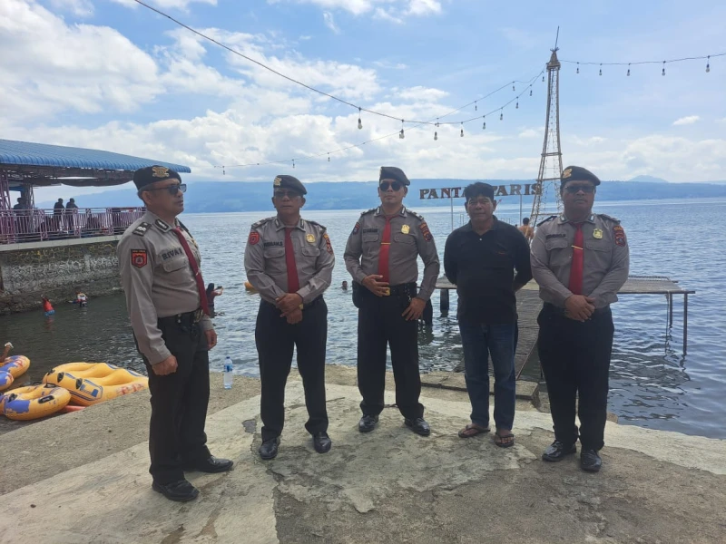 Libur Panjang Tahun Baru Berakhir, Tim Pam Obvit Polres Simalungun Sukses Ciptakan Rasa Aman di 10 Destinasi Wisata - www.tajamnews.co.id