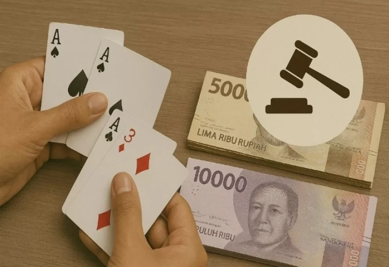 Di duga..sebuah warung di lahan milik dinas perairan Propinsi di jadikan lapak judi. - www.tajamnews.co.id