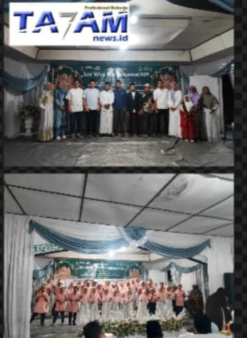 Menggalih hikmah isra.mi'rat untuk membangun pribadi yang taat dan beraklak.Tema Peringatan isra.mi'raj di Kebun Unit Marjandi. - www.tajamnews.co.id